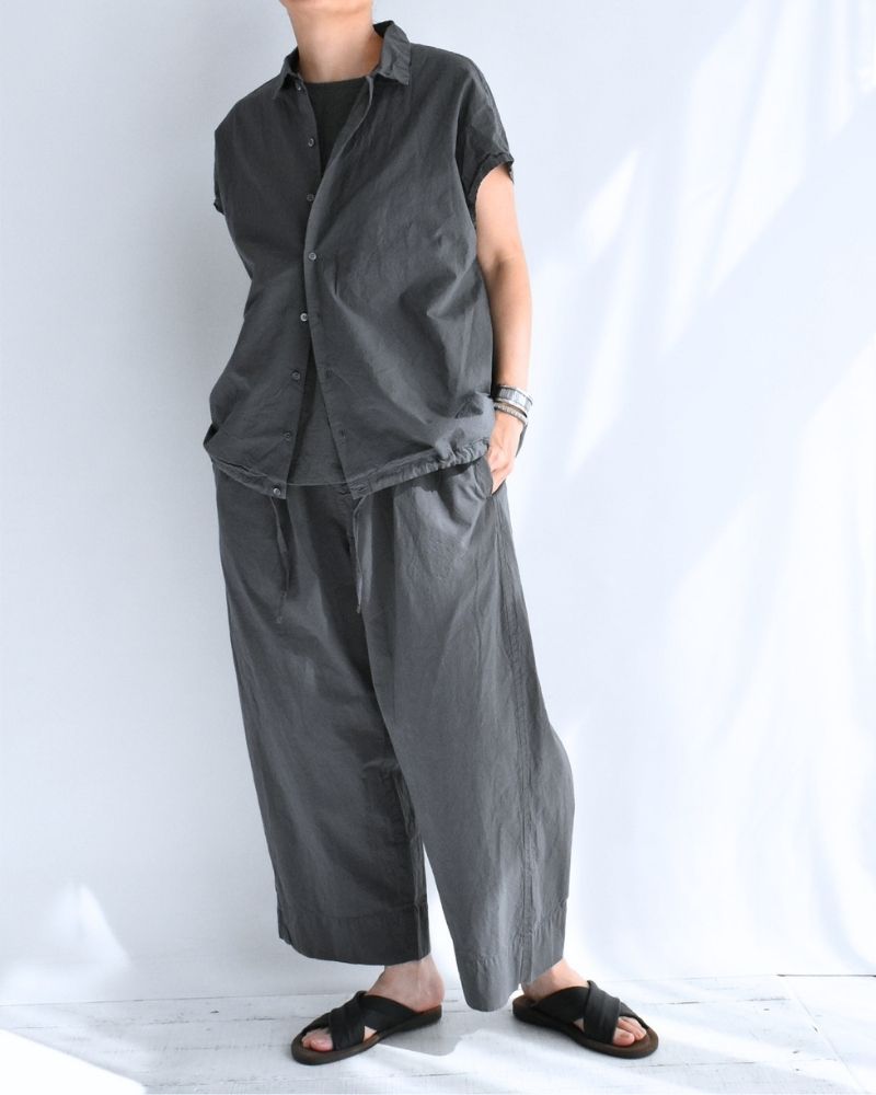 シュリンクフレンチスリーブシャツ Gray