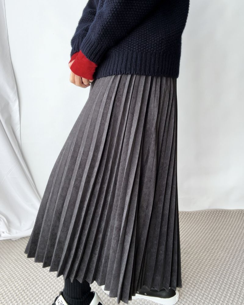 【sale】ACCORDION SKIRT "RITS" Black