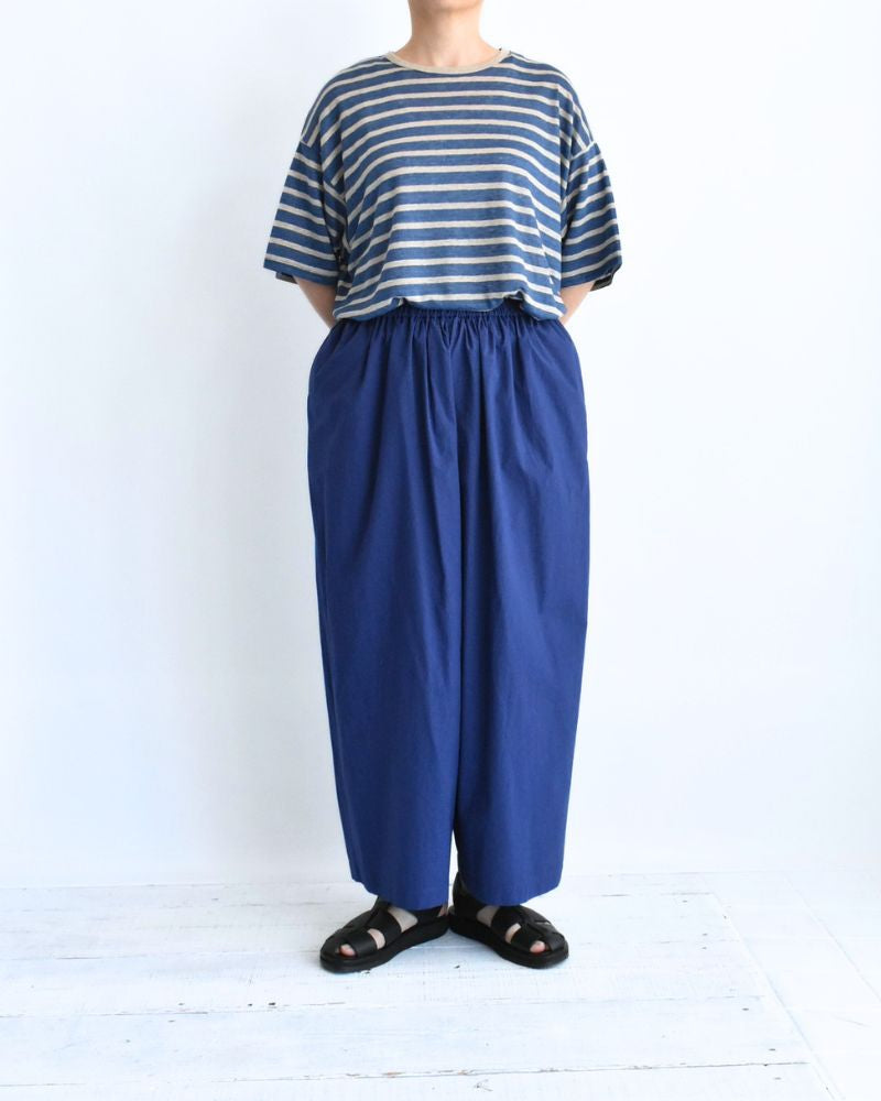 ワイドコクーンギャザーパンツ Blue