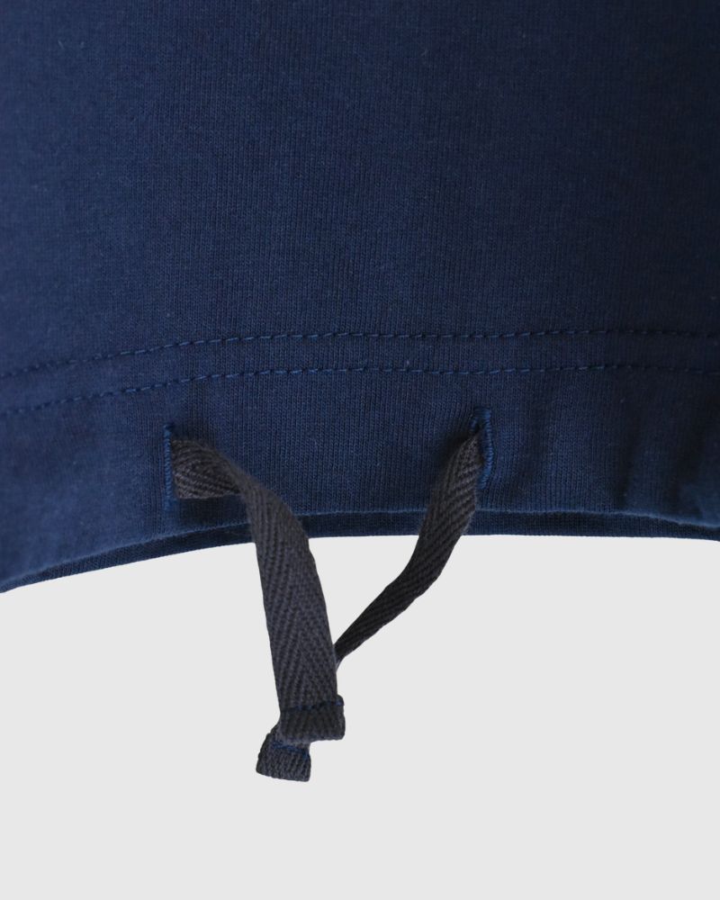 ハーフスリーブ ドロストTシャツ Navy