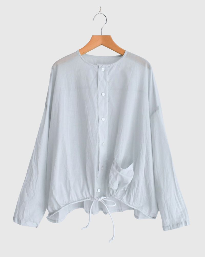 ヘムコードアジャストシャツ PaleBlue