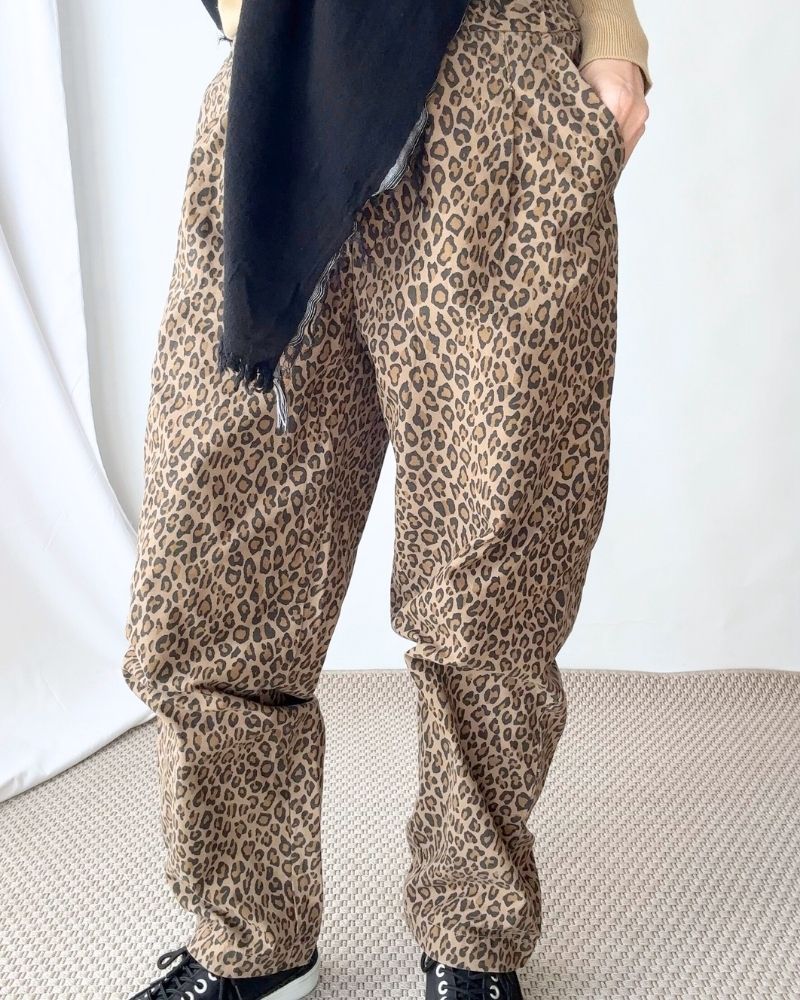 【sale】DRAW STRING PANTS Leopard