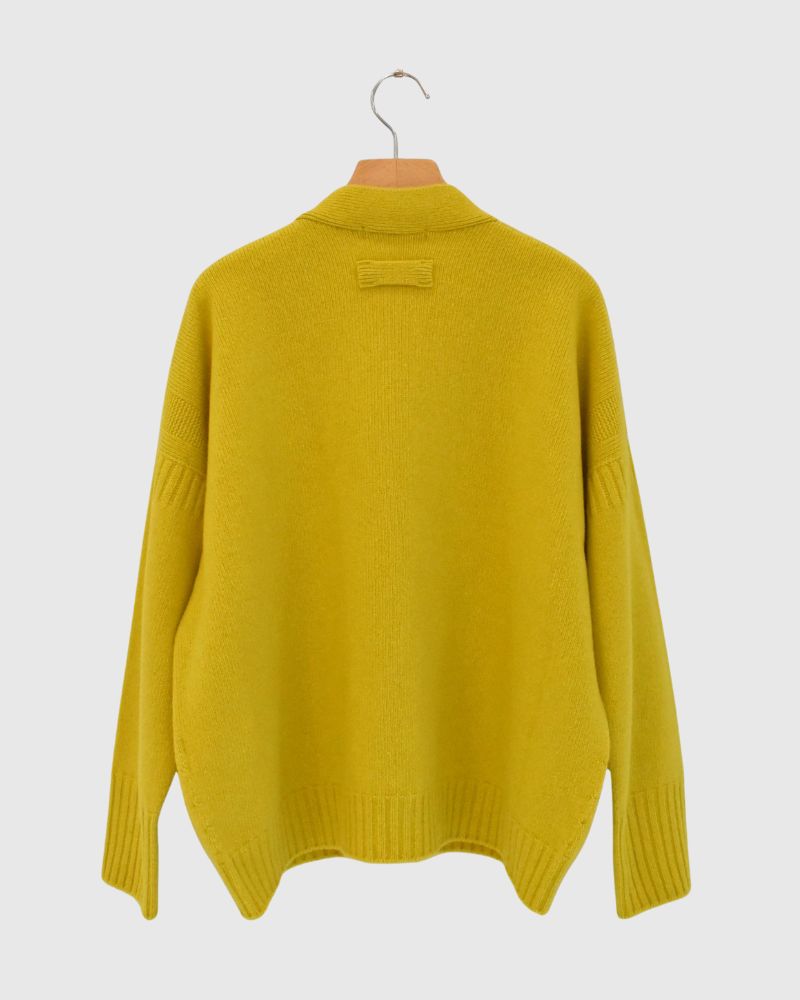 JANE Vネックカーディガン Yellow