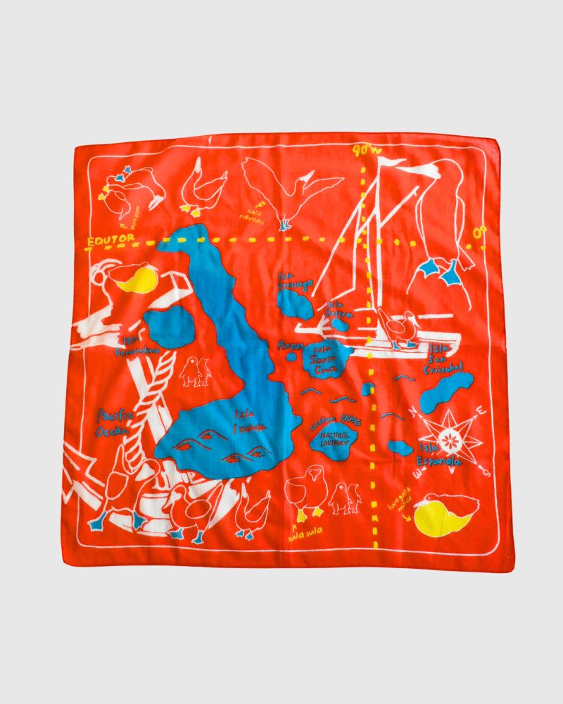 【sale】カナキンアイランドバードバンダナ Aka