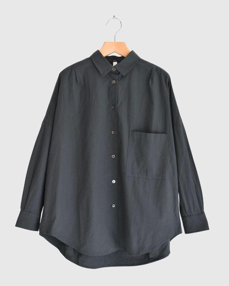 タックコクーンシャツ Gray