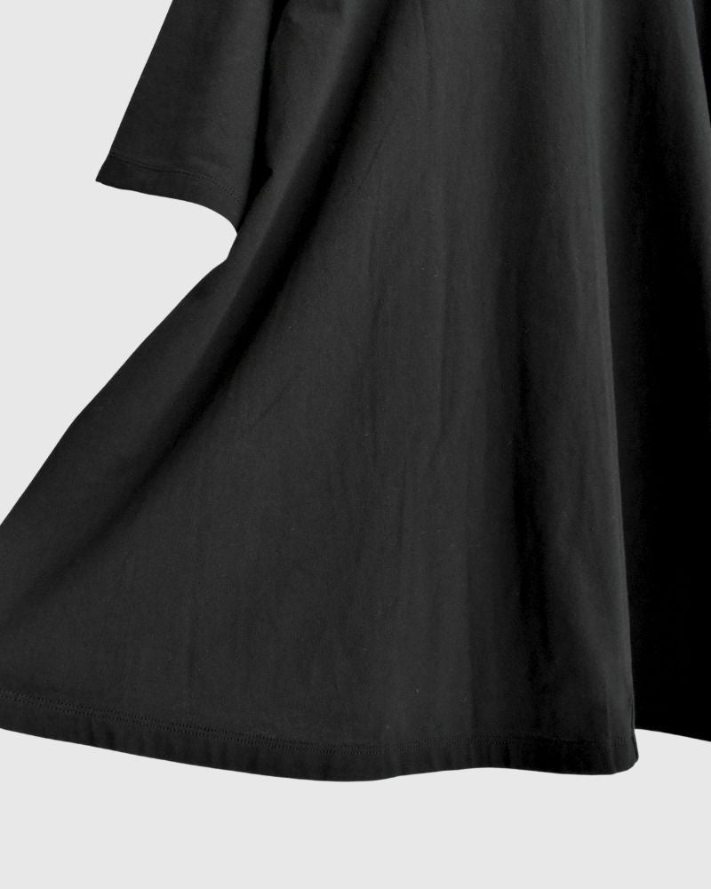 【sale】ナチュラルソフト天竺T Black