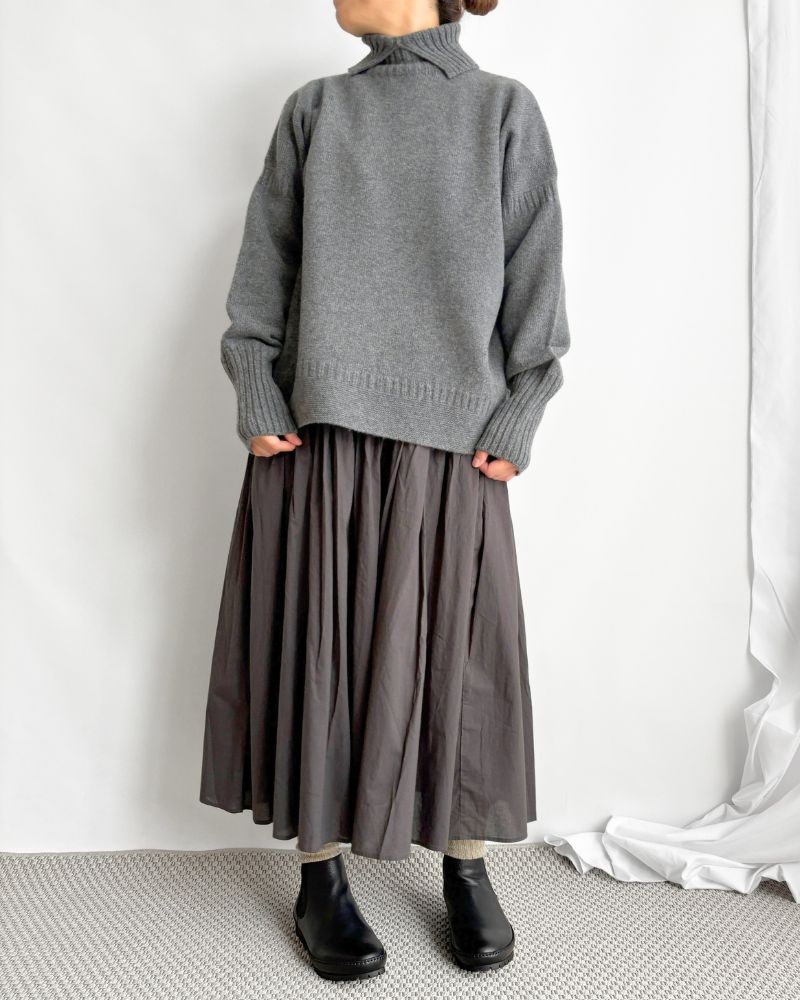 LULU 2Wayタートルニット Gray