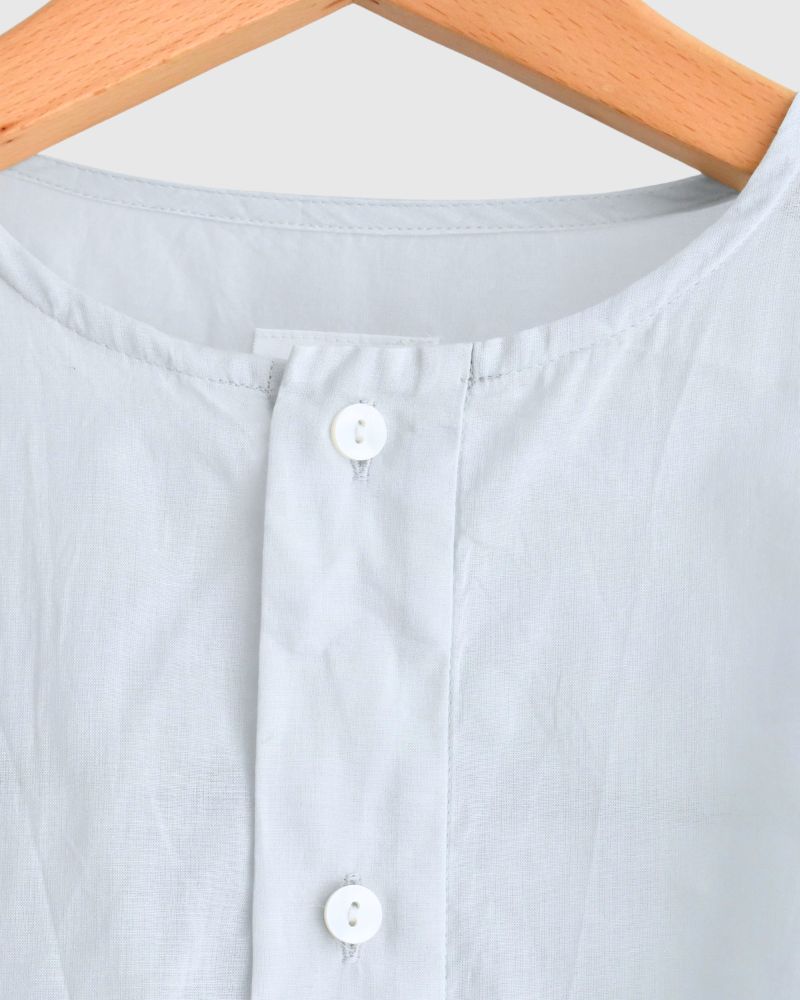 ヘムコードアジャストシャツ PaleBlue