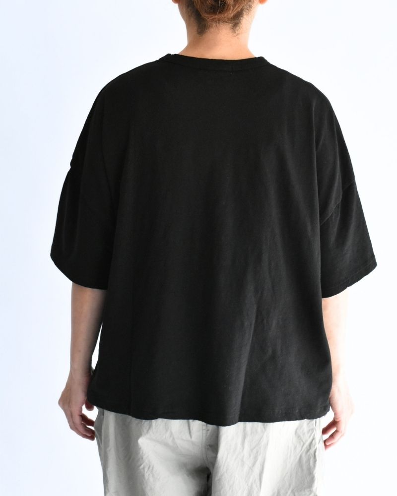 ワイドTシャツ Black