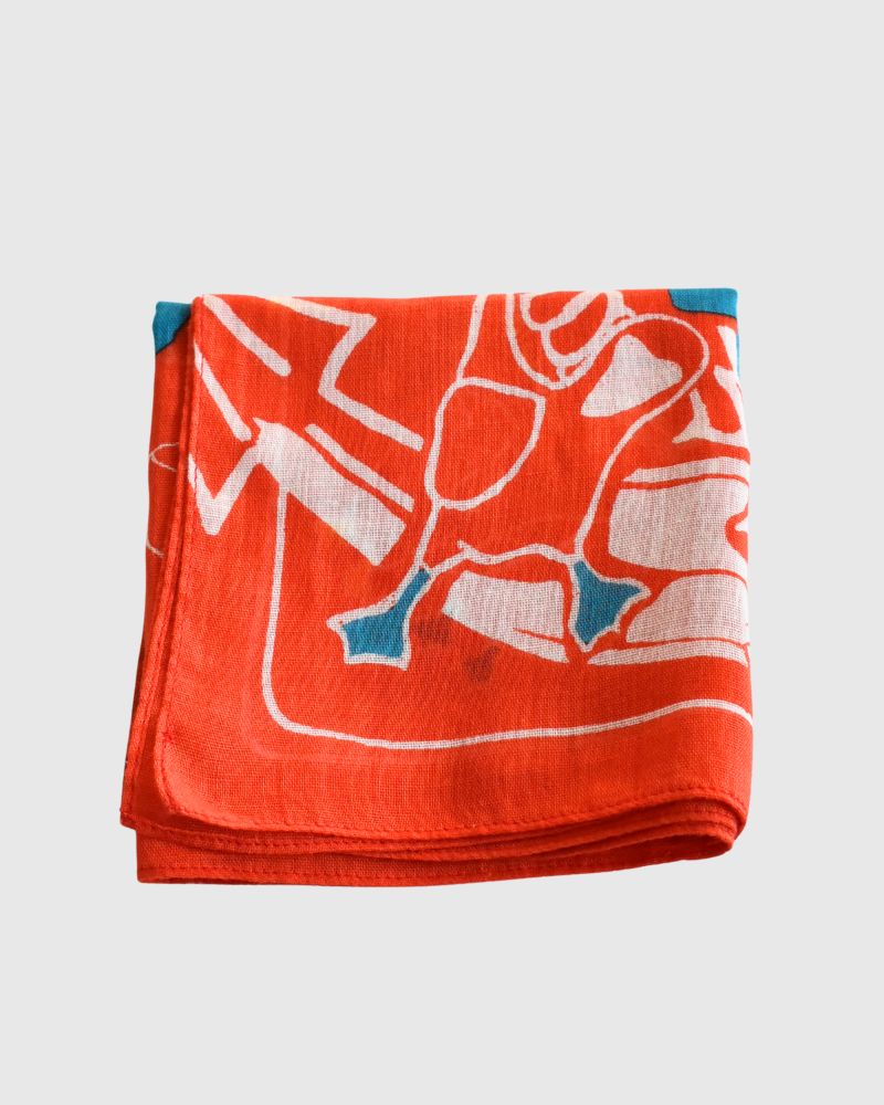 【sale】カナキンアイランドバードバンダナ Aka