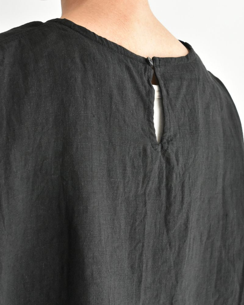 フレンチリネンプルオーバー Black