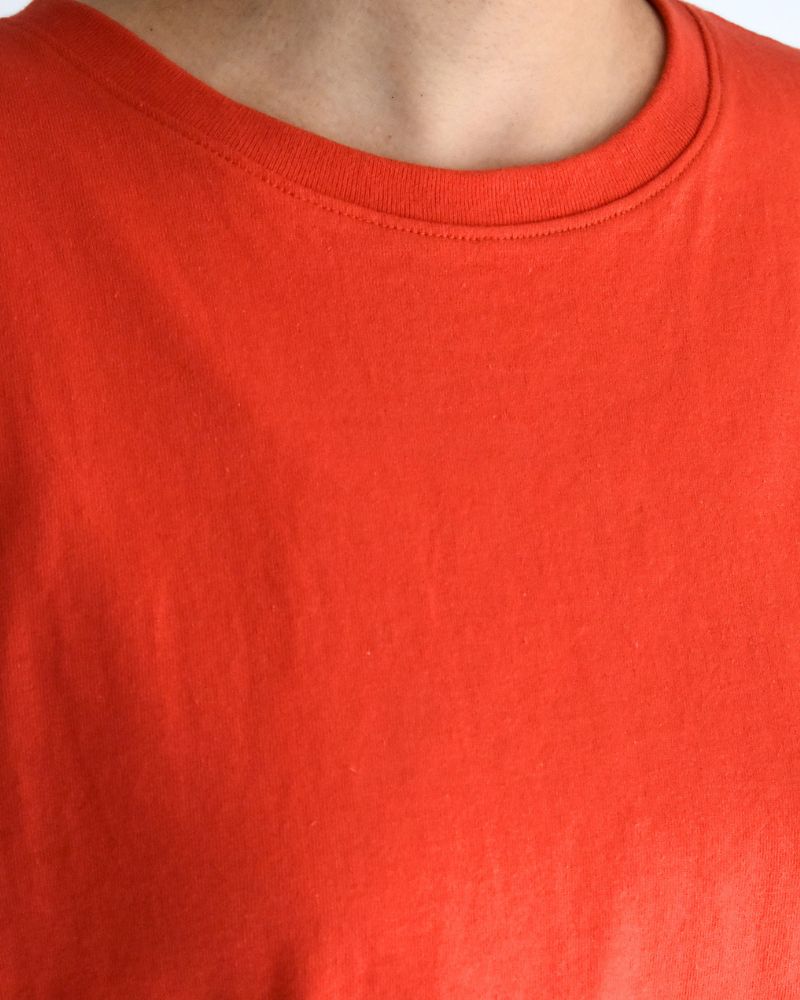 ハーフスリーブ ドロストTシャツ Orange