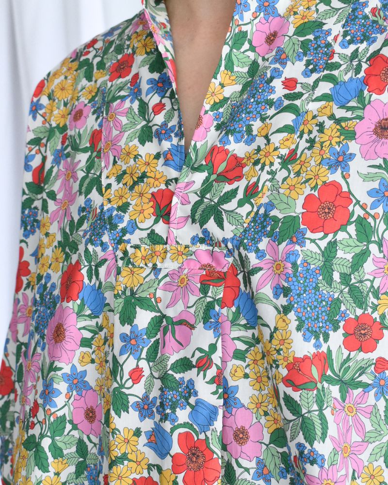 スキッパーシャツ（LIBERTY） ClarabellPink