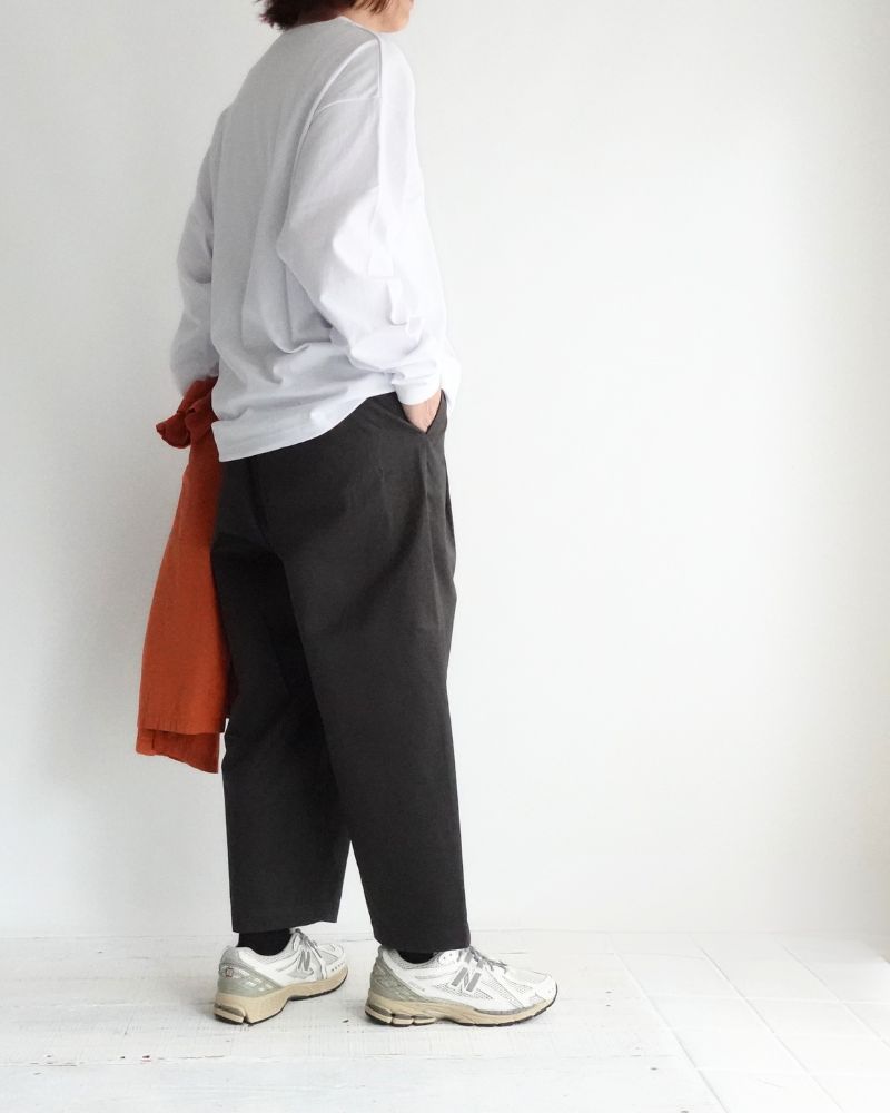 WEST POINT 2TUCK TAPERED EASY PANTS CharcoalGray
