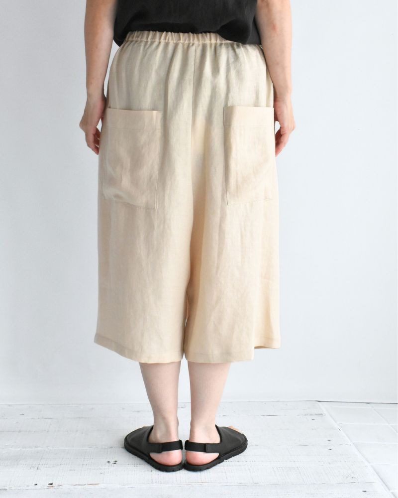 サルエルワイド ショートレングスパンツ Ivory