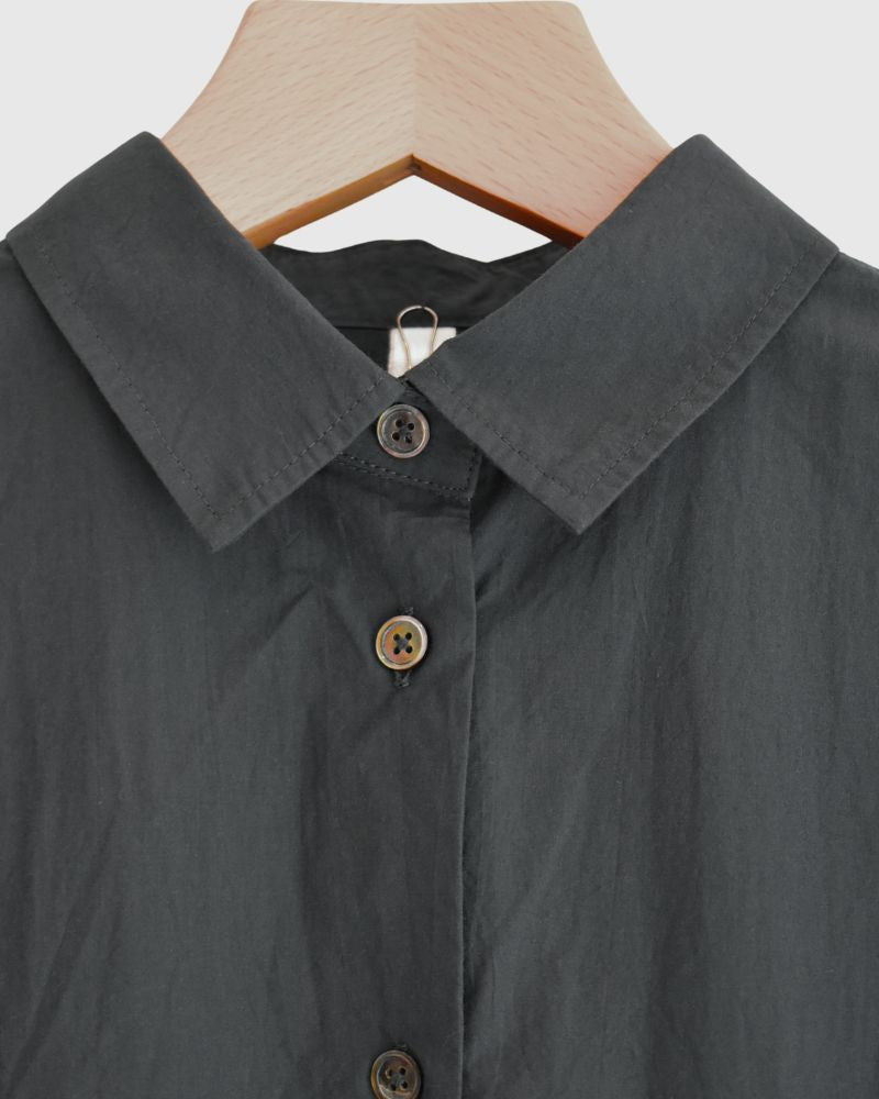 タックコクーンシャツ Gray