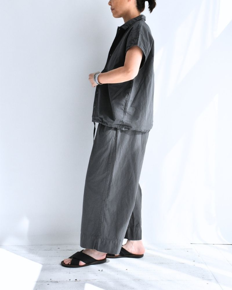 シュリンクフレンチスリーブシャツ Gray