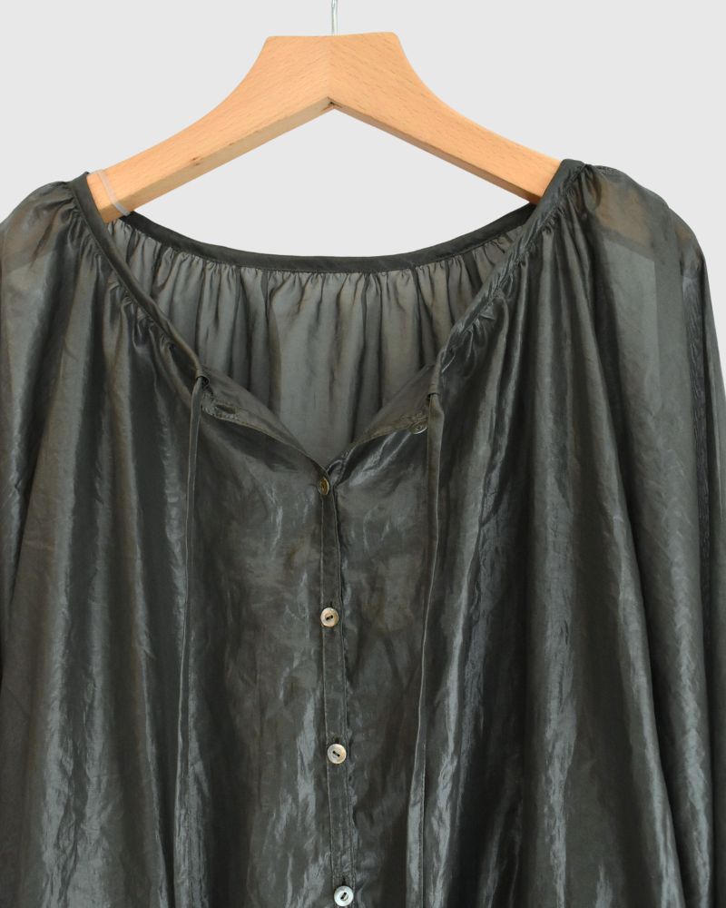 【予約】S/S 8T008 2wayギャザーシャツ（4月）