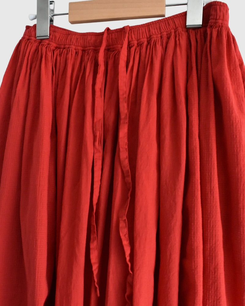 RAJASTHAN GATHERED SKIRT Red