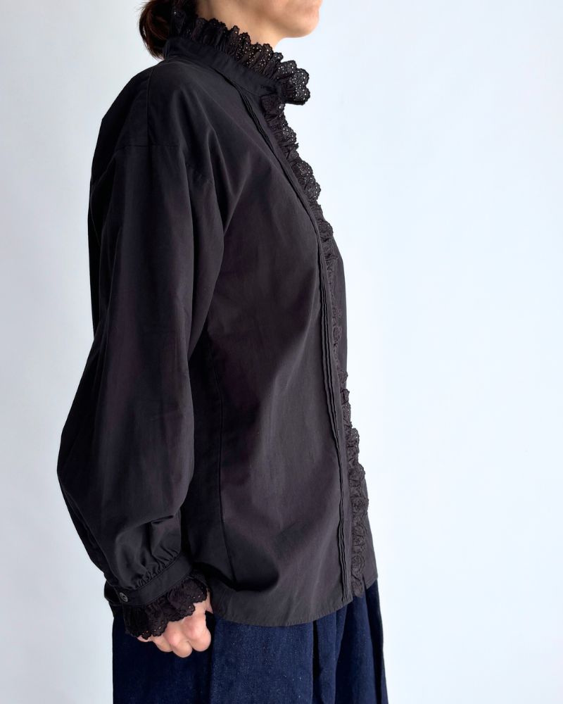 ヴィンテージレースブラウス Black