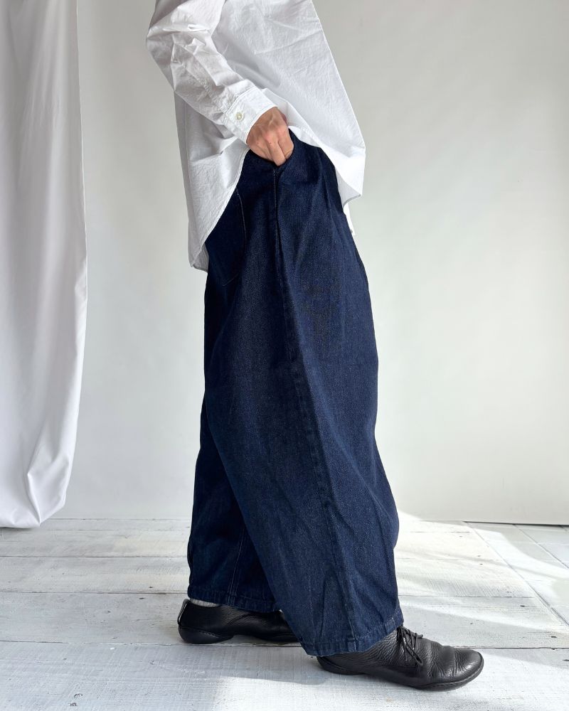 裾デザインコクーンシルエットデニム 'SAFY' OneWash