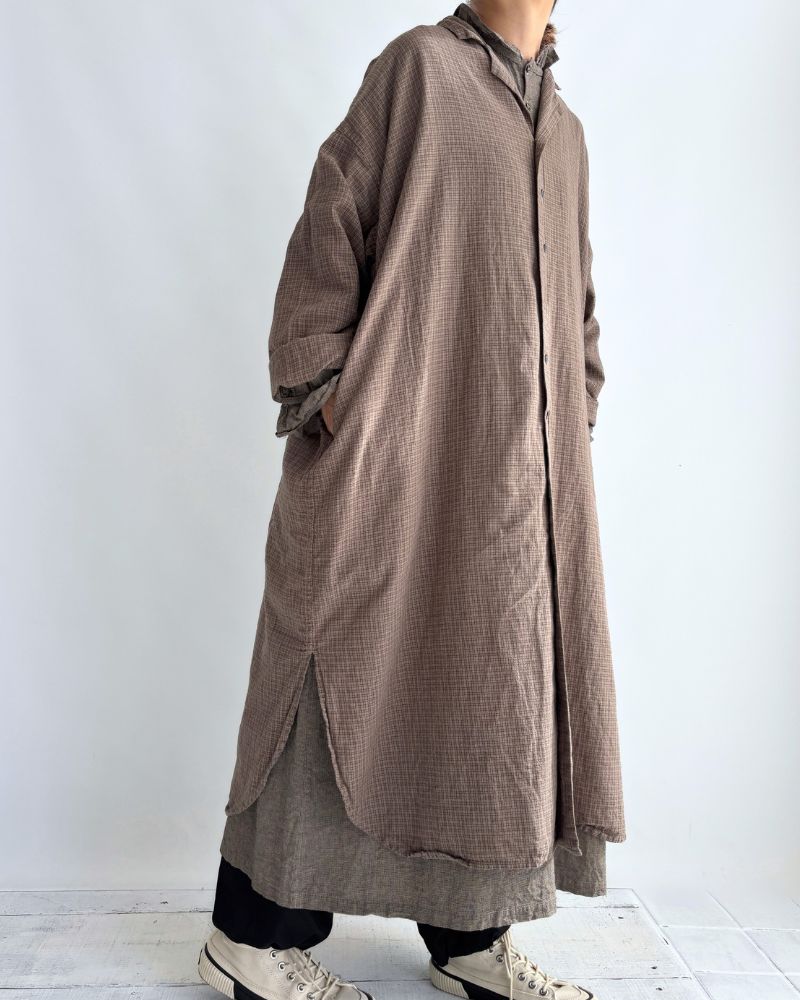 ダディチェックシャツ Gray