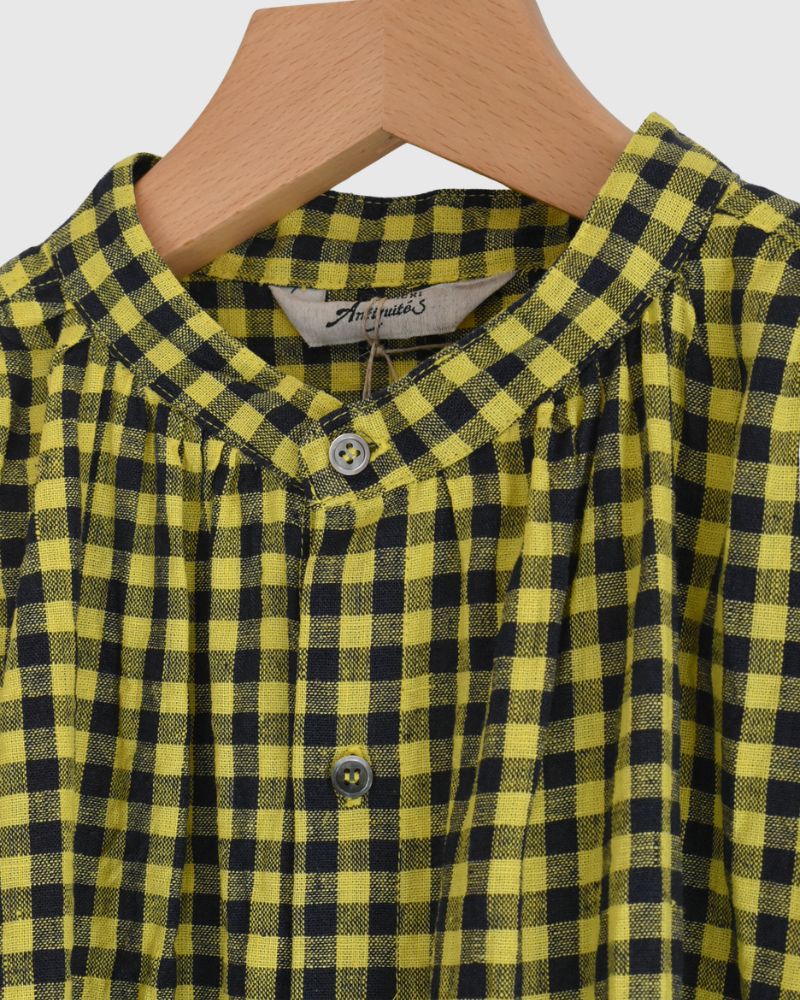 ギンガムチェック シャツ Yellow