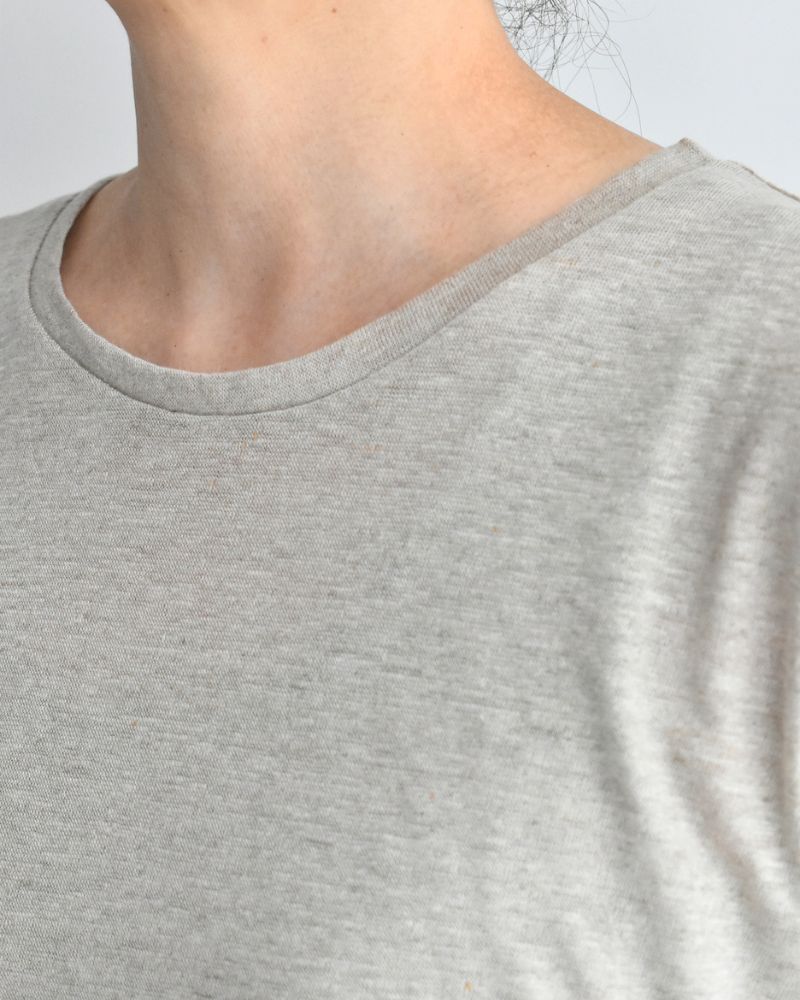 クルーネック ノースリーブTシャツ Natural