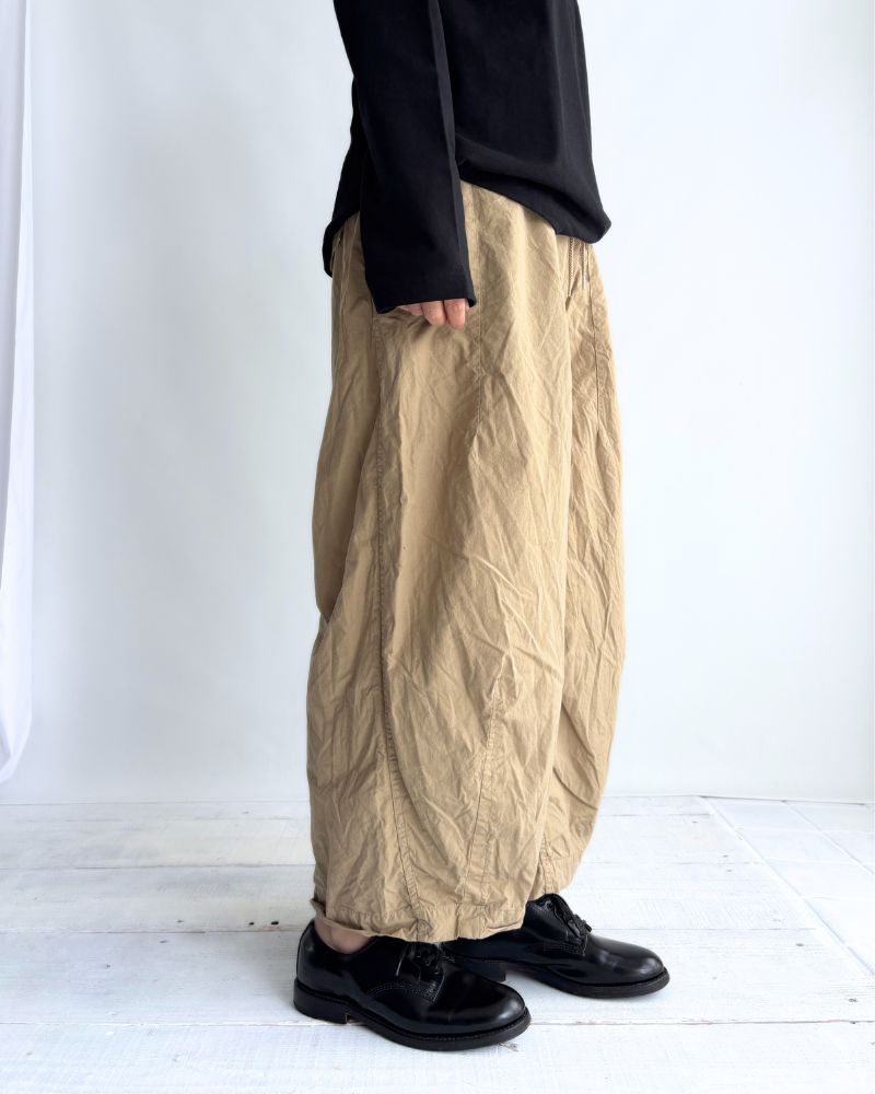コットンシルクパンツ Beige