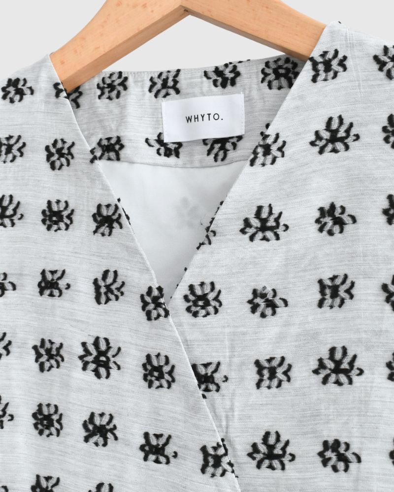 ジャカードアシンメトリーベスト LightGray