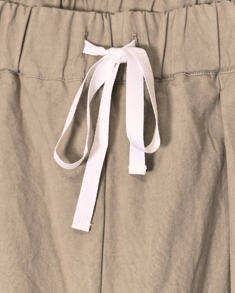 WEATHER COTTON SIN ROOMY PANTS Beige