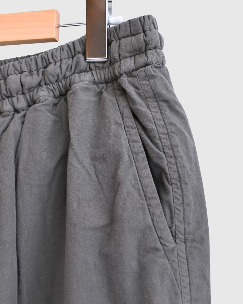 40s ORGANIC POPLIN (OVERDYE) EASY PANTS SmokeGray