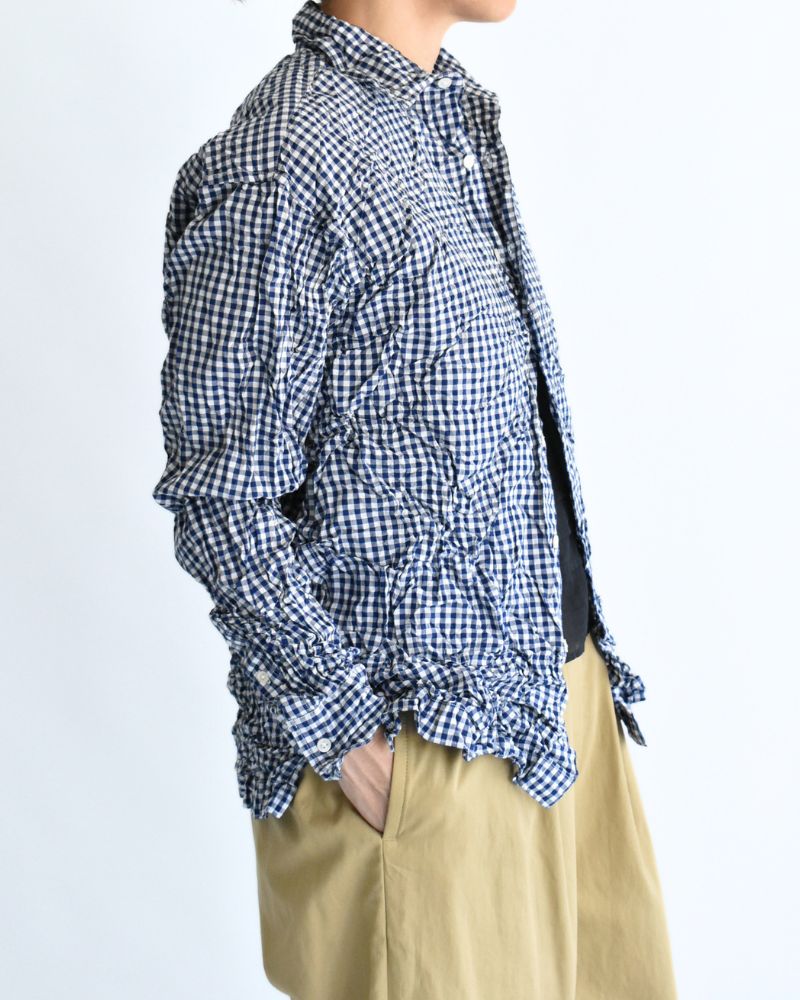 REGULAR COLLAR L/SL SHIRTS BlueGingham