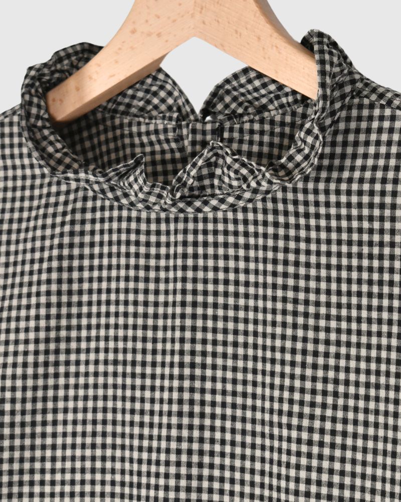 ヴィンテージカラー2wayプルオーバー Gingham