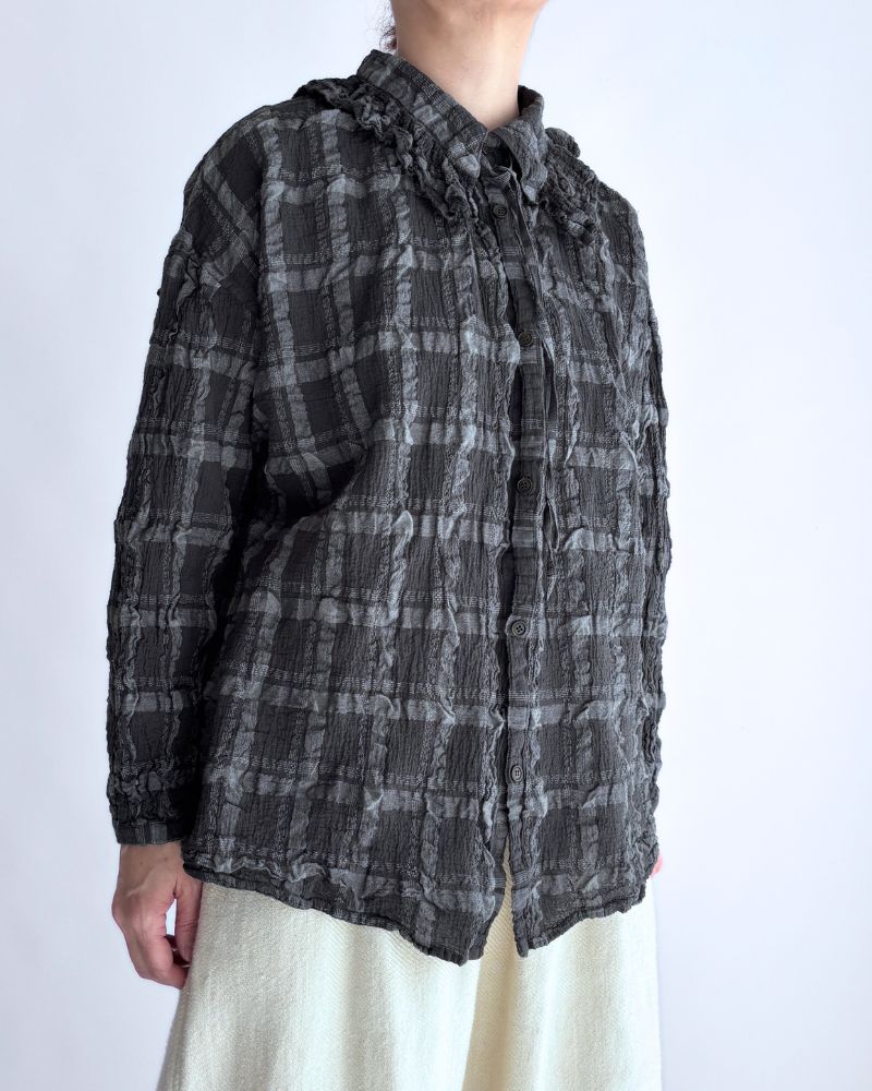 Favorite チェックブラウス GrayCheck