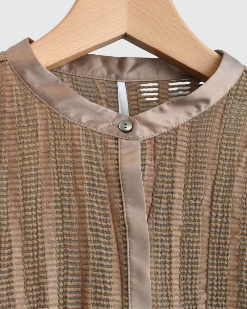 ワイドスクエアブラウス Beige