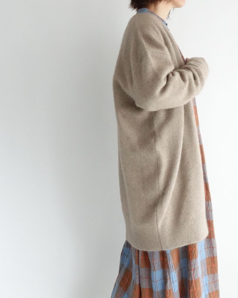 ラクリッチ ロングカーディガン Natural