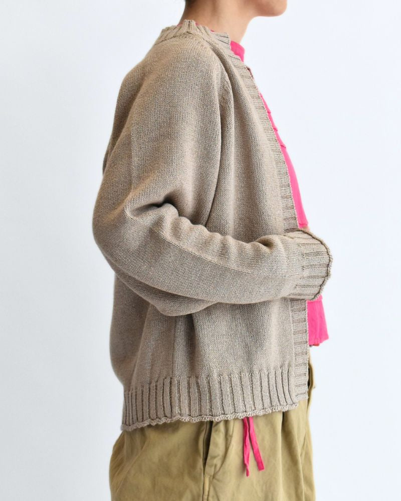 ラグランスリーブカーディガン Beige