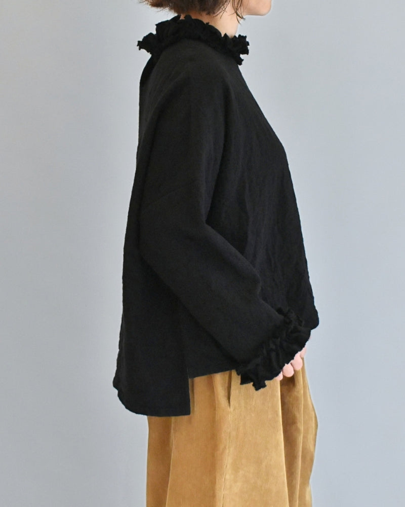 ウールボックスプルオーバー Black