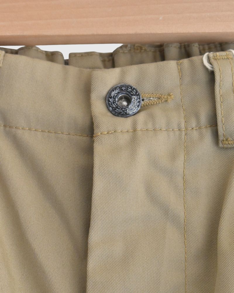 PE/Cツイル センタープレスパンツ Beige