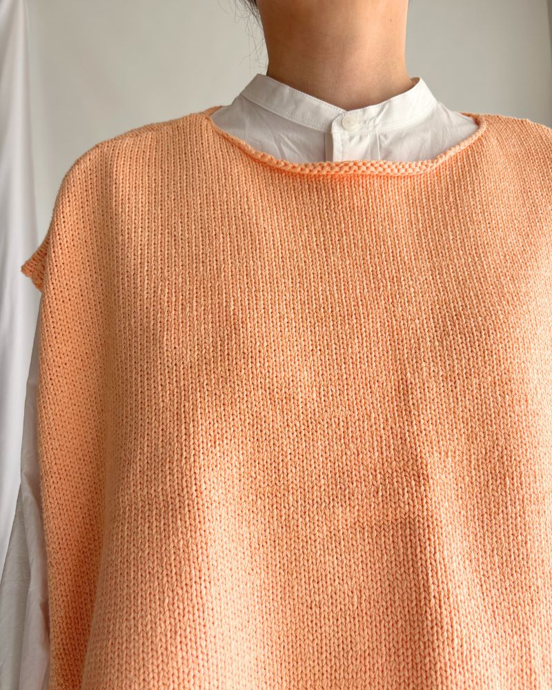 リボンニットベスト Pink