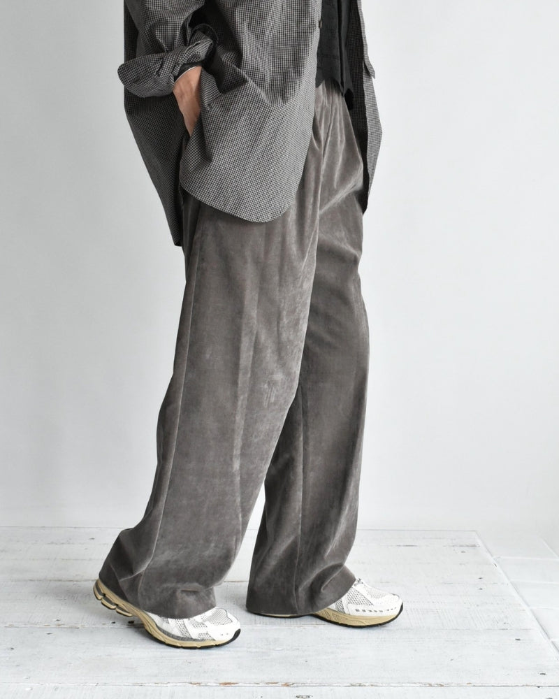 ベルベット セミワイドイージーパンツ Brown