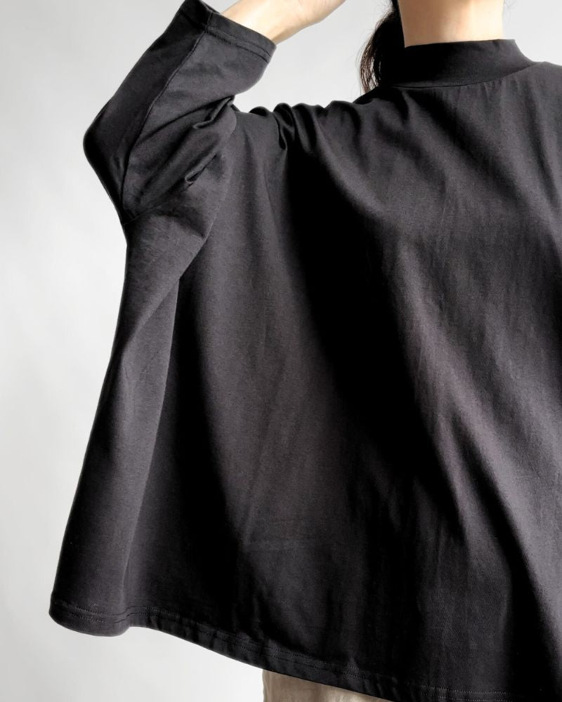 WIDE BOX SILHOUETTE TOPS 'CADEN' Black