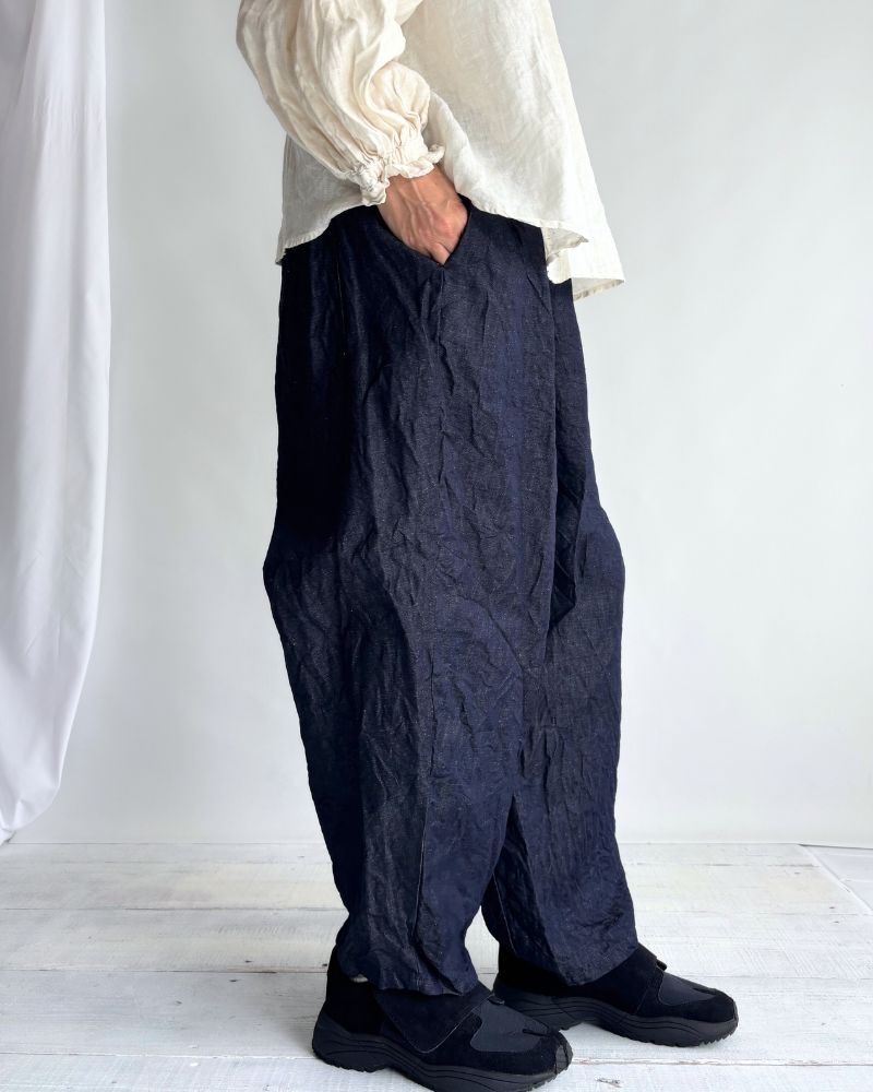 ライトデニムスローパンツ Indigo