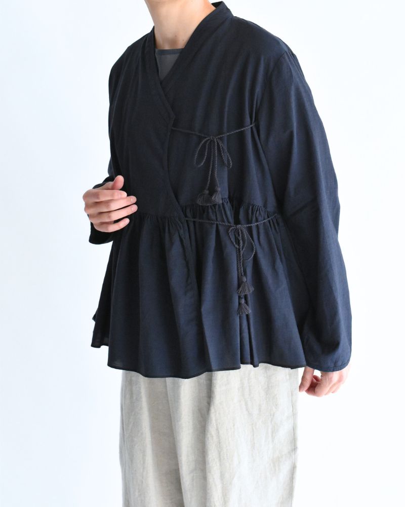 HANDWOVEN COTTON HAKEME CACHE COEUR DarkNavy