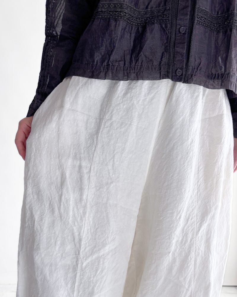 【予約】MS/F G1184 40/リネン チャーリーパンツ（6月初旬 - 6月中旬）