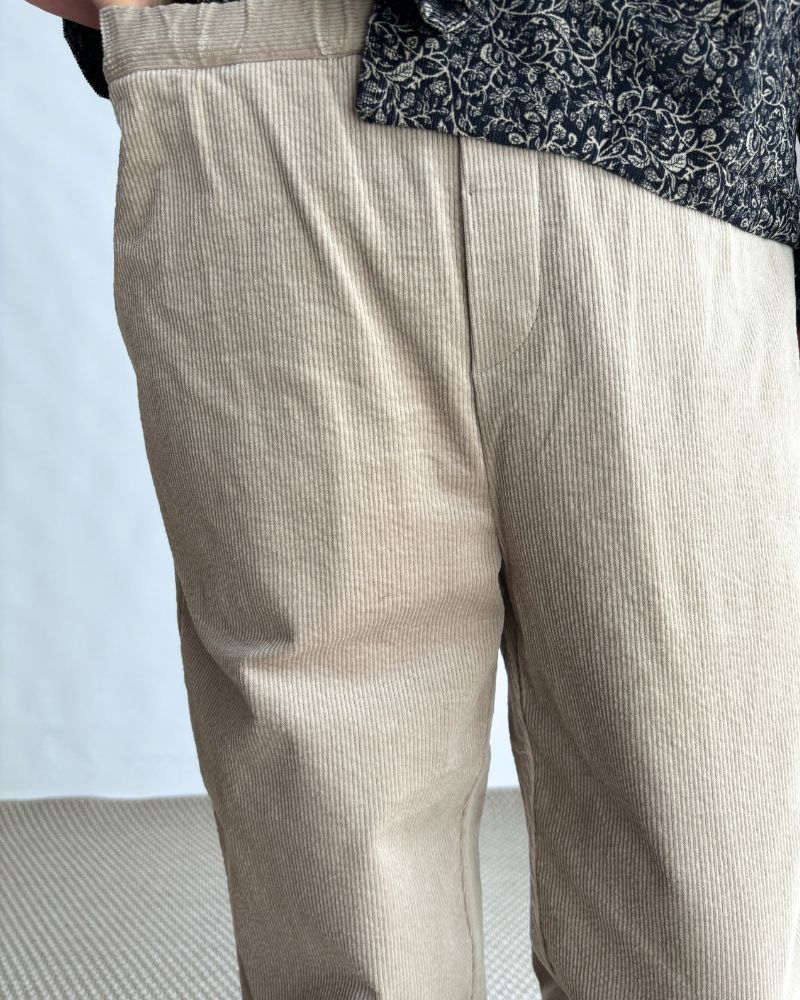 11WALE CORDUROY EASY TAPERED PANTS Beige