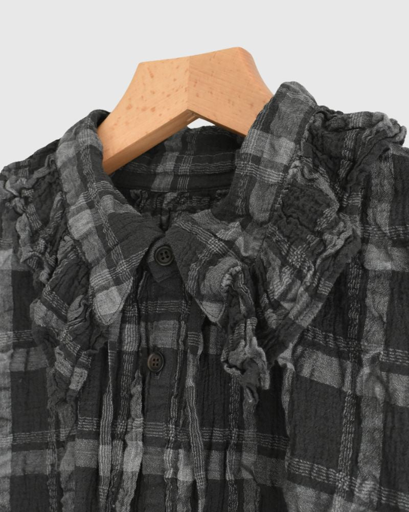 Favorite チェックブラウス GrayCheck
