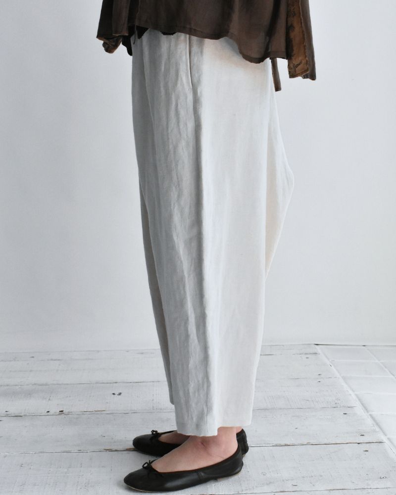 エッグパンツ（LINEN） IceGray