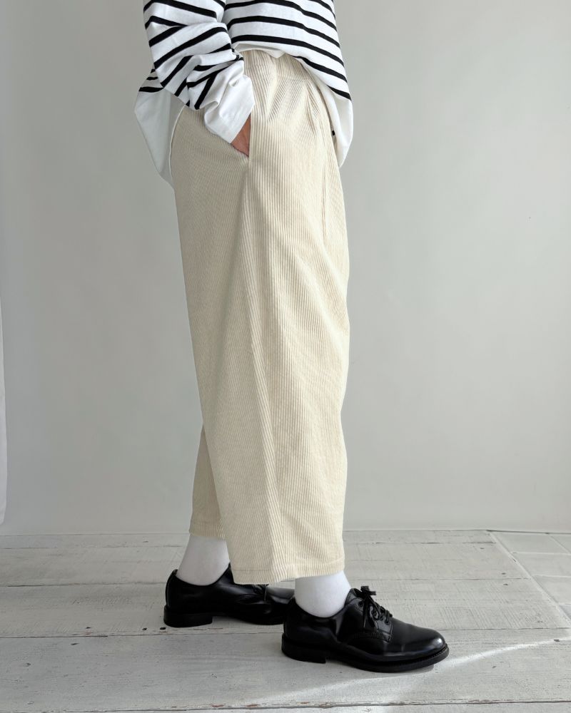 エッグパンツ（コーデュロイ） Ivory